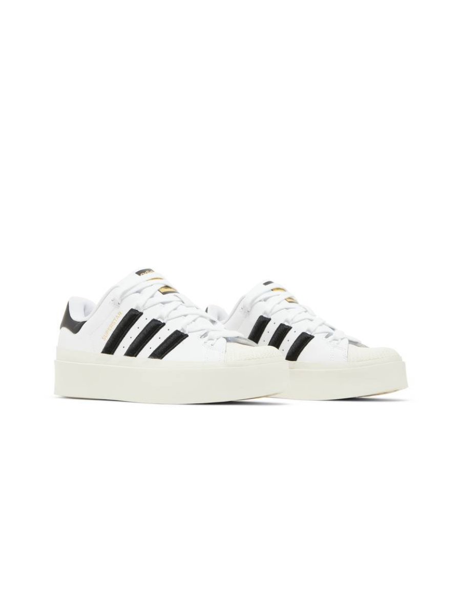 Картинка Кроссовки кожаные весенние Adidas Superstar Bonega White Black