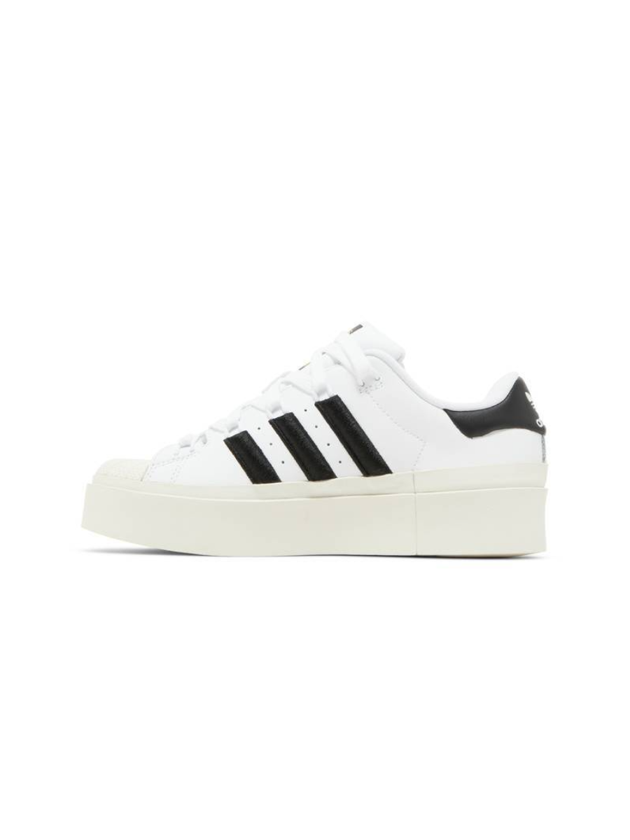 Картинка Кроссовки кожаные весенние Adidas Superstar Bonega White Black